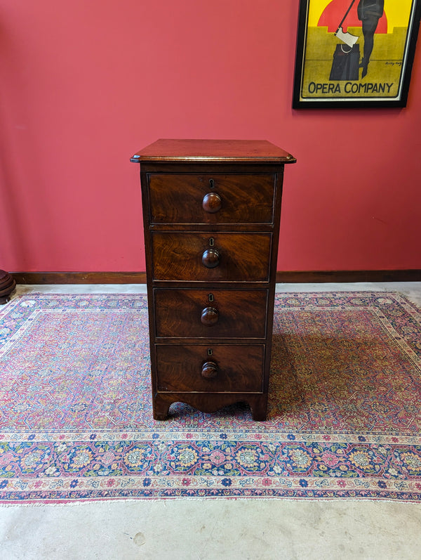 Antique 19th Century Mahogany Pedestal Chest of Drawers