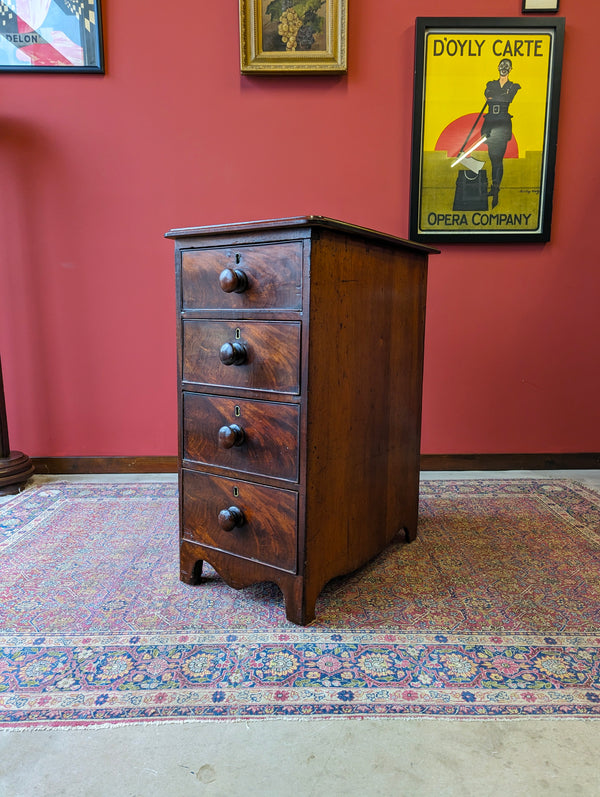 Antique 19th Century Mahogany Pedestal Chest of Drawers