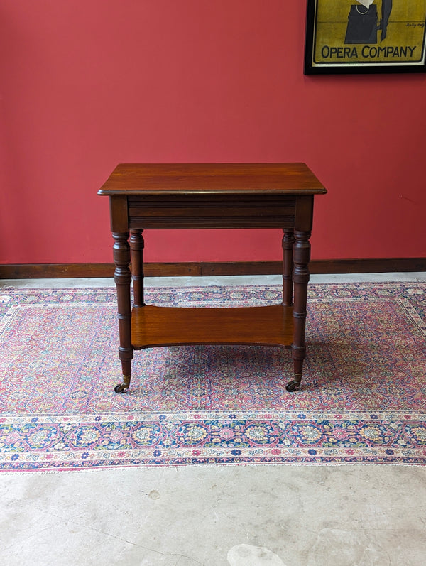 Antique 19th Century Mahogany Two Tier Occasional Table