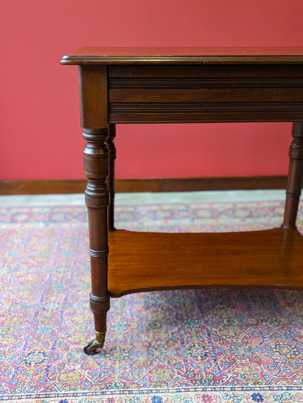 Antique 19th Century Mahogany Two Tier Occasional Table