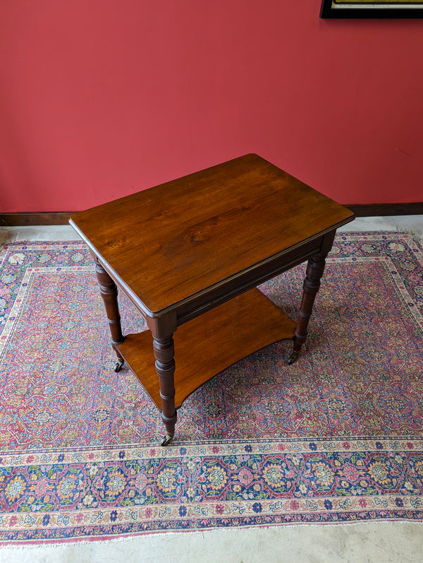 Antique 19th Century Mahogany Two Tier Occasional Table