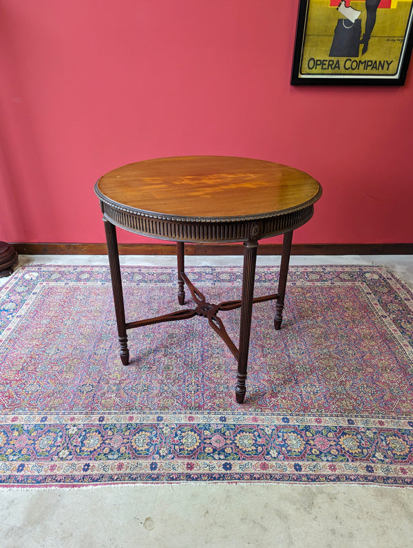Antique Edwardian Mahogany Circular Occasional Table