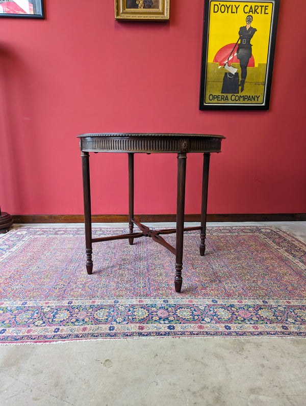 Antique Edwardian Mahogany Circular Occasional Table