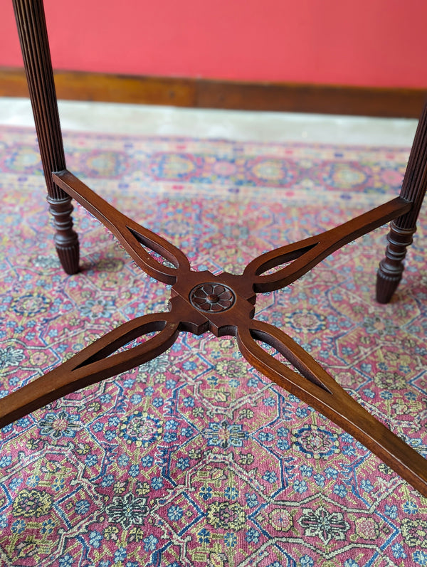 Antique Edwardian Mahogany Circular Occasional Table