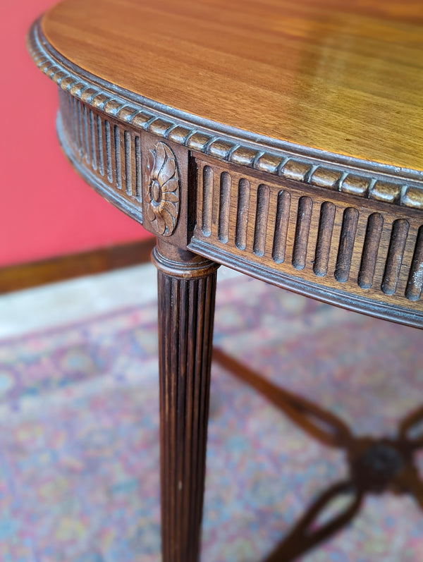 Antique Edwardian Mahogany Circular Occasional Table