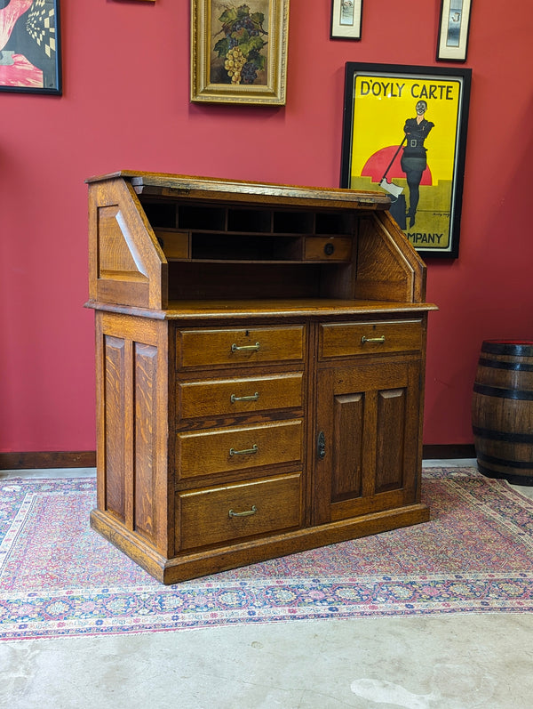 Antique Industrial Fold Top Desk Circa 1900