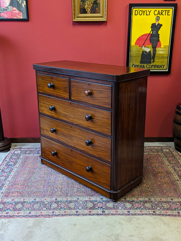 Antique Victorian Mahogany Chest of Drawers