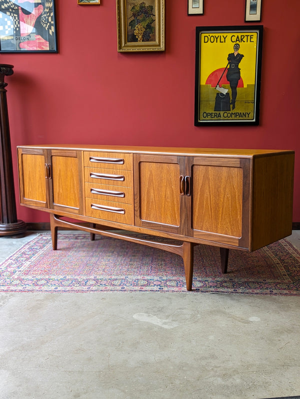 Mid Century G Plan Fresco ‘Long John’ Teak Sideboard 7ft