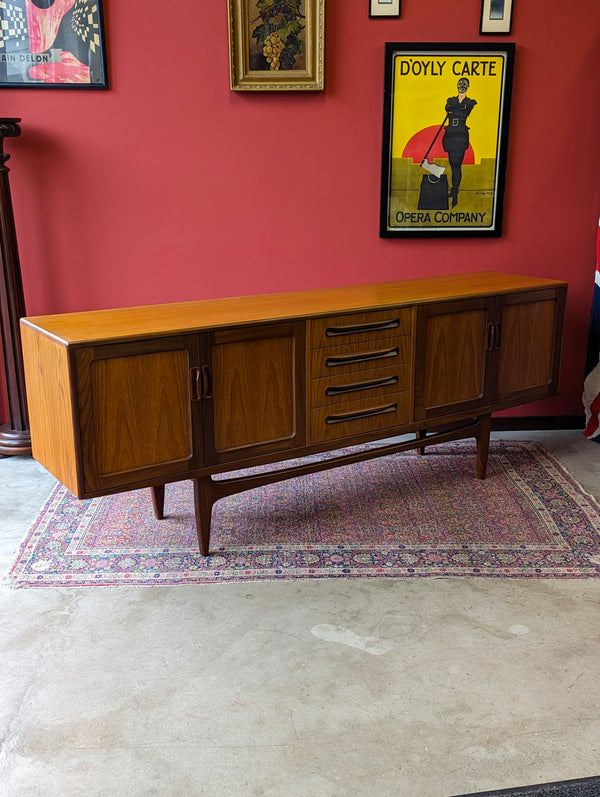 Mid Century G Plan Fresco ‘Long John’ Teak Sideboard 7ft