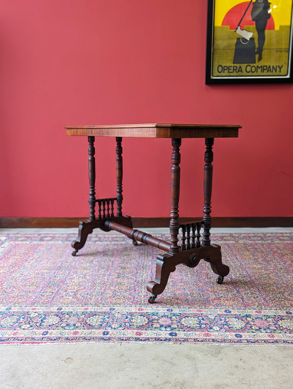 Antique Aesthetic Movement Mahogany Occasional Table Circa 1900