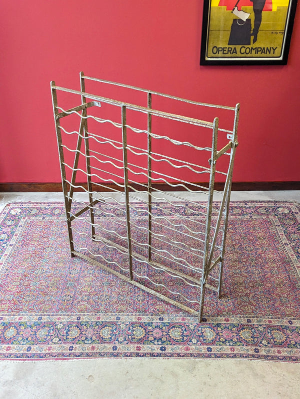 Antique Victorian Country House Cast Iron Wine Rack