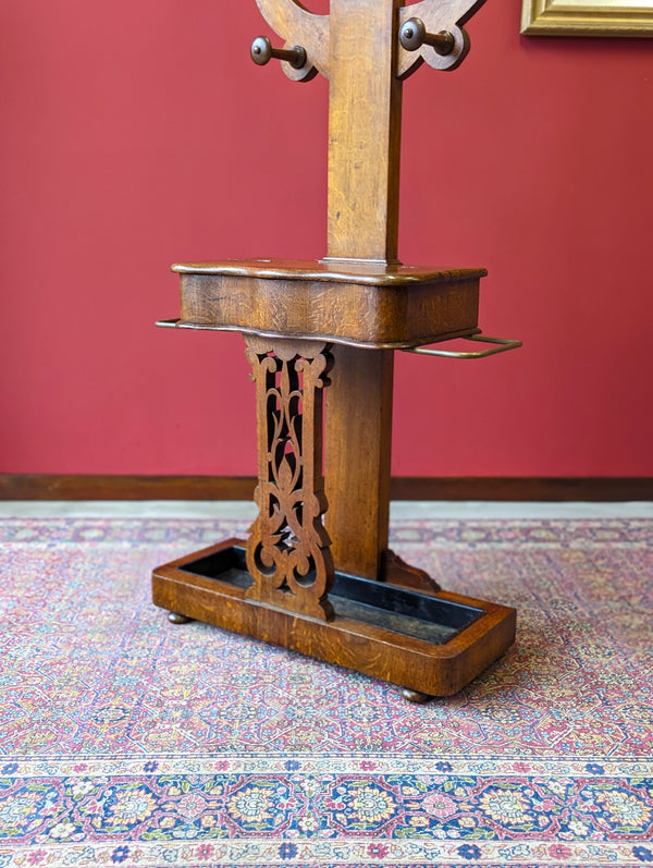 Antique Victorian Oak ‘Tree’ Hall Stand
