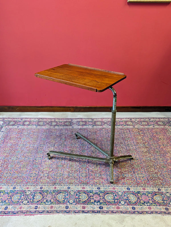 Mid Century Adjustable Over Bed Reading Table
