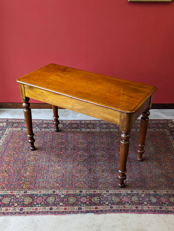 Antique 19th Century Mahogany Side Table with Drawers