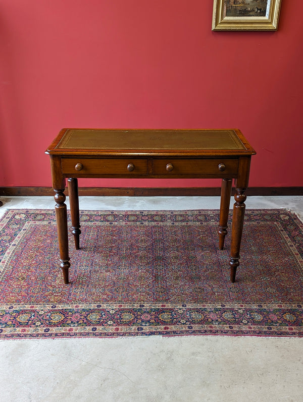 Antique Victorian Mahogany Writing Table / Desk