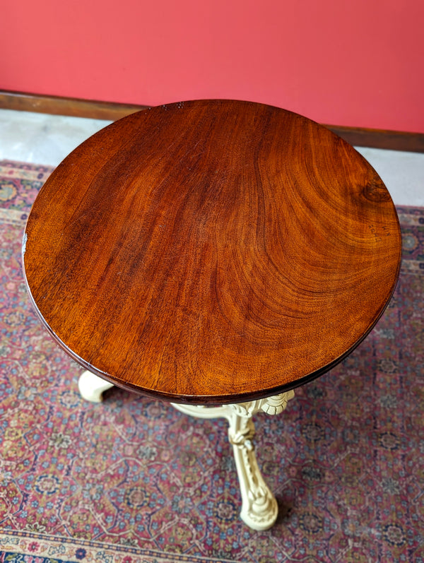 Antique Victorian Cast Iron Circular Pub Table