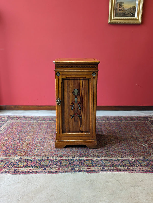 Antique Victorian Aesthetic Movement Pine Pot Cupboard / Bedside