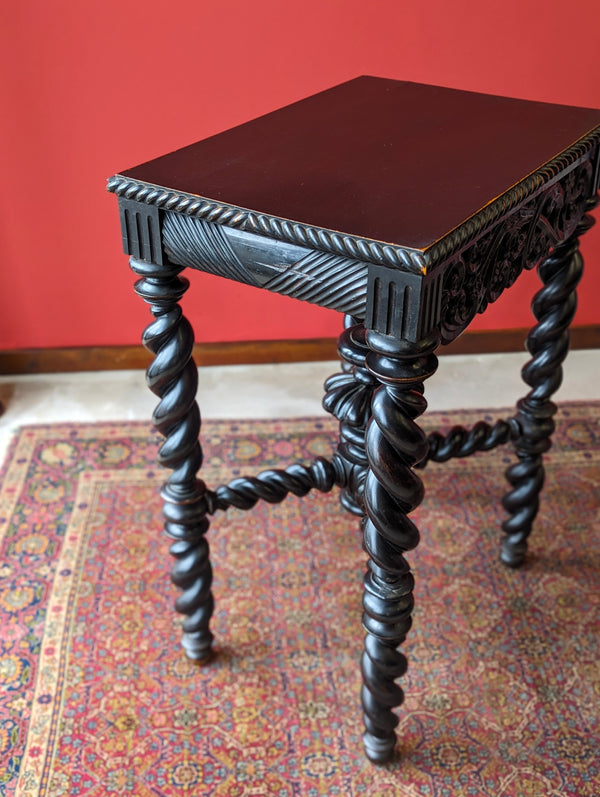 Antique 19th Century Ebonised Table
