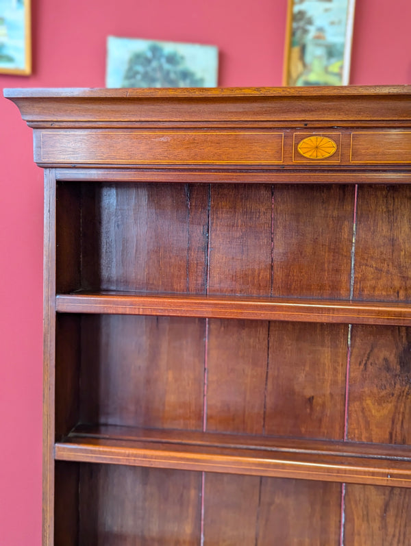 Antique Victorian Mahogany Writing Table Desk with Bookcase