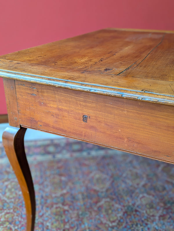 Antique Early 19th Century Cherrywood French Side Table / Desk