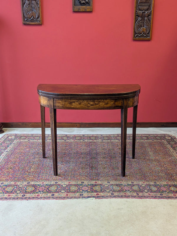 Antique Mid 19th Century Fold Over Tea Table Circa 1850