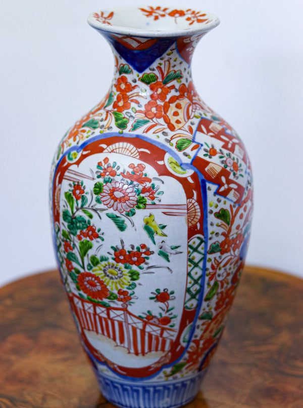 Floral Japanese Imari Vase