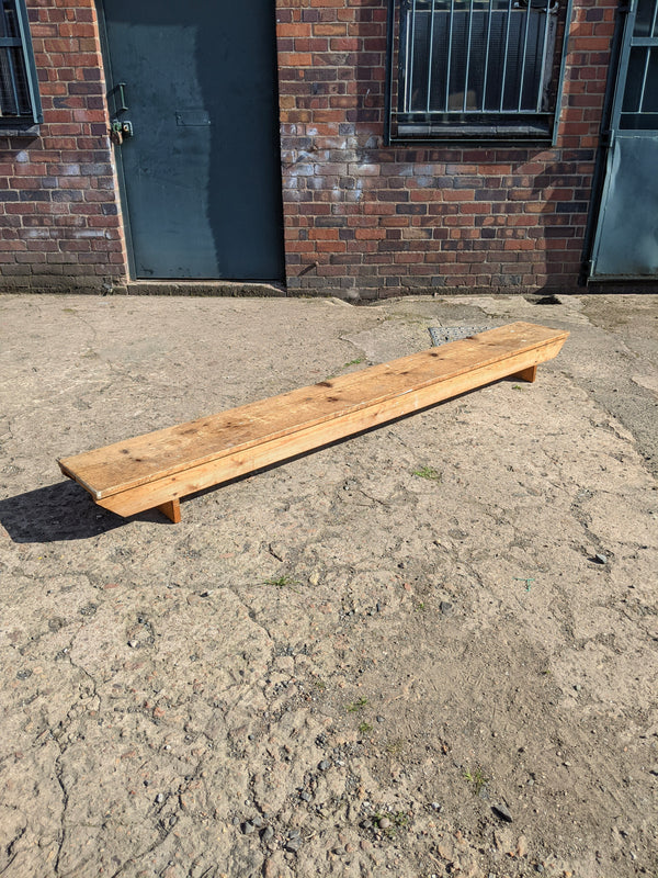 Antique Pine Church Kneeler Bench / Plant Stand