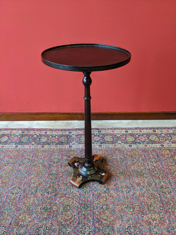 Antique Chinoiserie Ebonised Wine Table