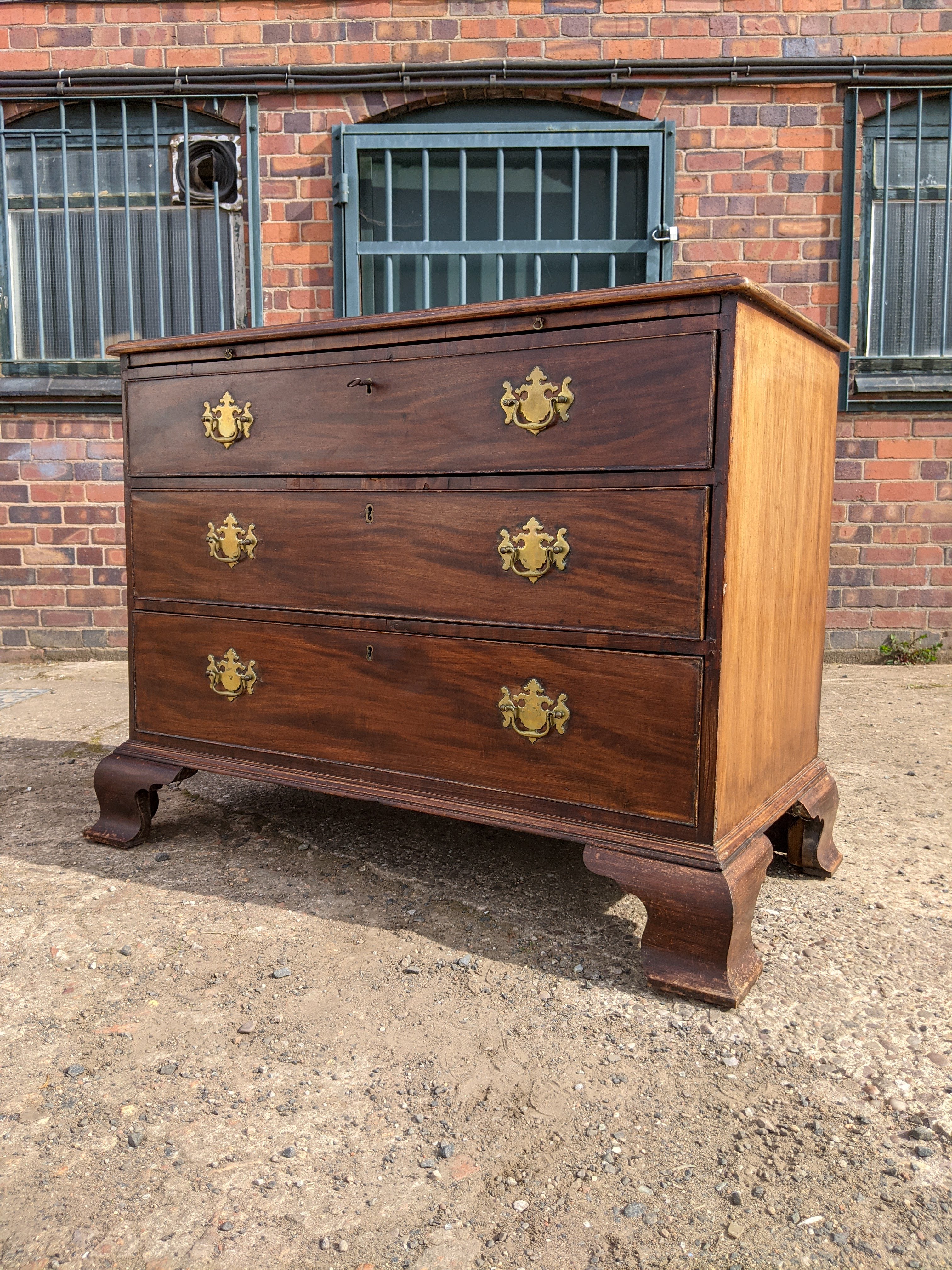 Chest of drawers with writing deals desk