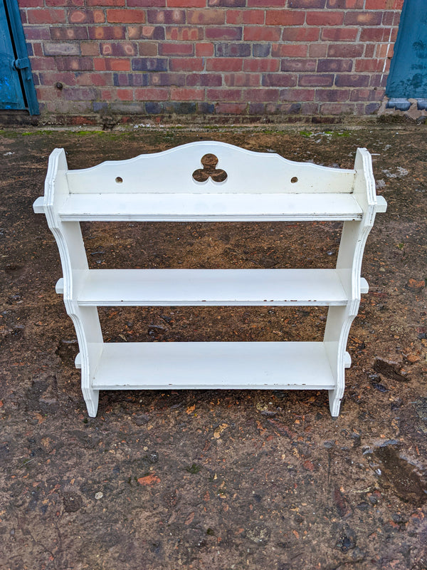 Antique Painted Wall Rack Shelf