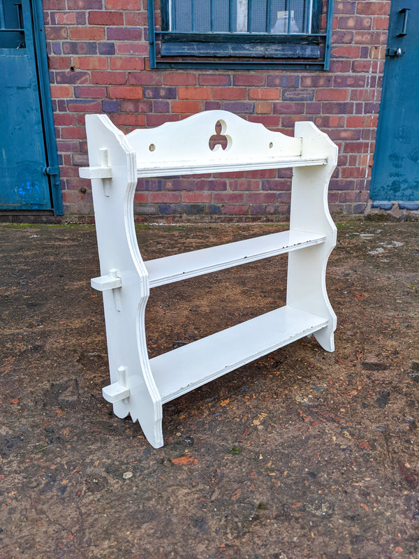 Antique Painted Wall Rack Shelf