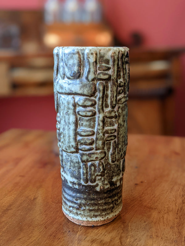 Mid Century Studio Pottery Stoneware Vase