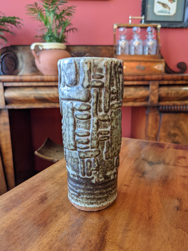 Mid Century Studio Pottery Stoneware Vase