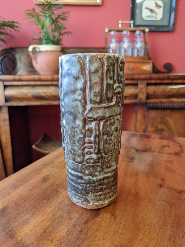 Mid Century Studio Pottery Stoneware Vase