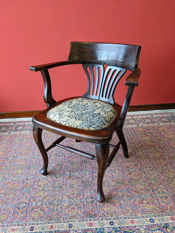 Antique Mahogany Office Desk Chair