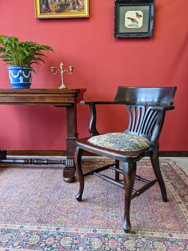 Antique Mahogany Office Desk Chair