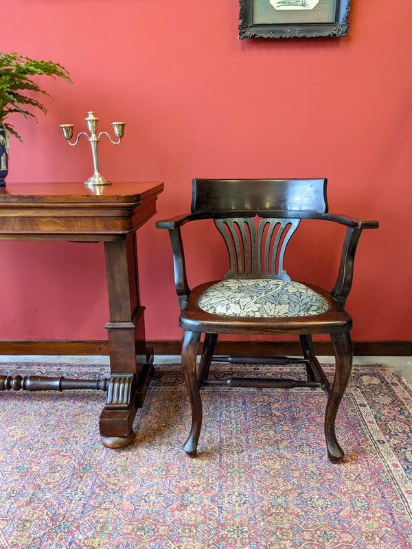 Antique Mahogany Office Desk Chair