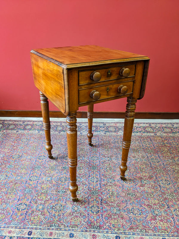 19th Century Mahogany Pembroke Sewing Table