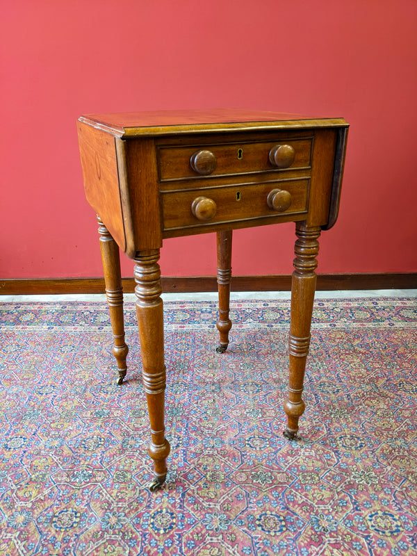 19th Century Mahogany Pembroke Sewing Table