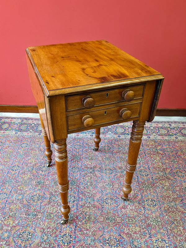 19th Century Mahogany Pembroke Sewing Table