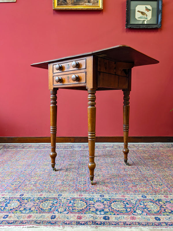 19th Century Mahogany Pembroke Sewing Table