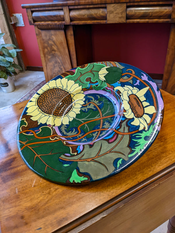 Frederick Rhead Designs Antique Arts & Crafts Frederick Rhead for Foley Intarsio Wall Plate Ch ...