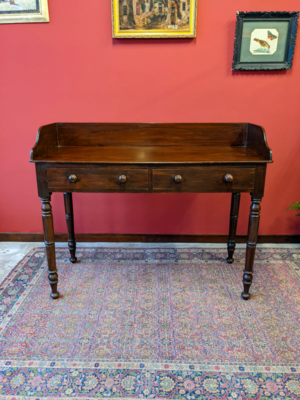 Antique Victorian Mahogany Hall Table / Desk