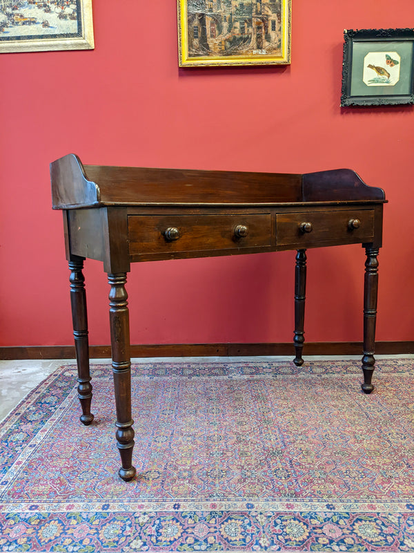 Antique Victorian Mahogany Hall Table / Desk