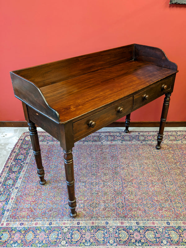 Antique Victorian Mahogany Hall Table / Desk