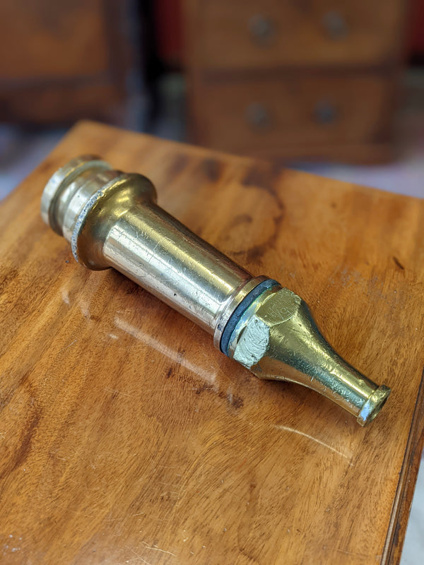 Second World War Brass Fire Hose Nozzle