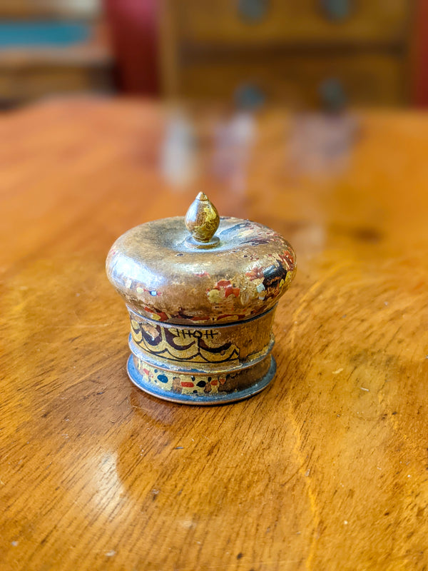 Antique Miniature Treen Box