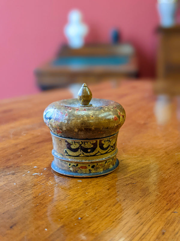 Antique Miniature Treen Box