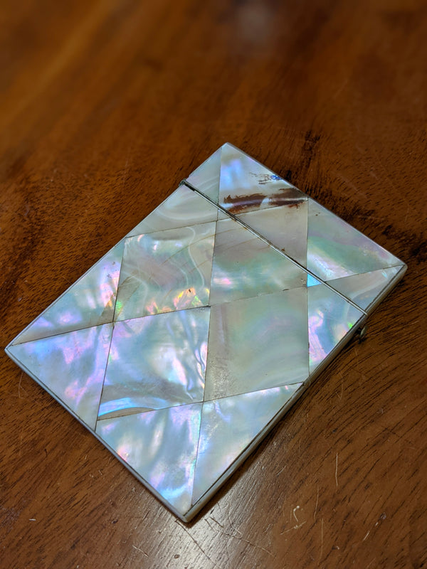 Victorian Mother of Pearl Calling Card Case