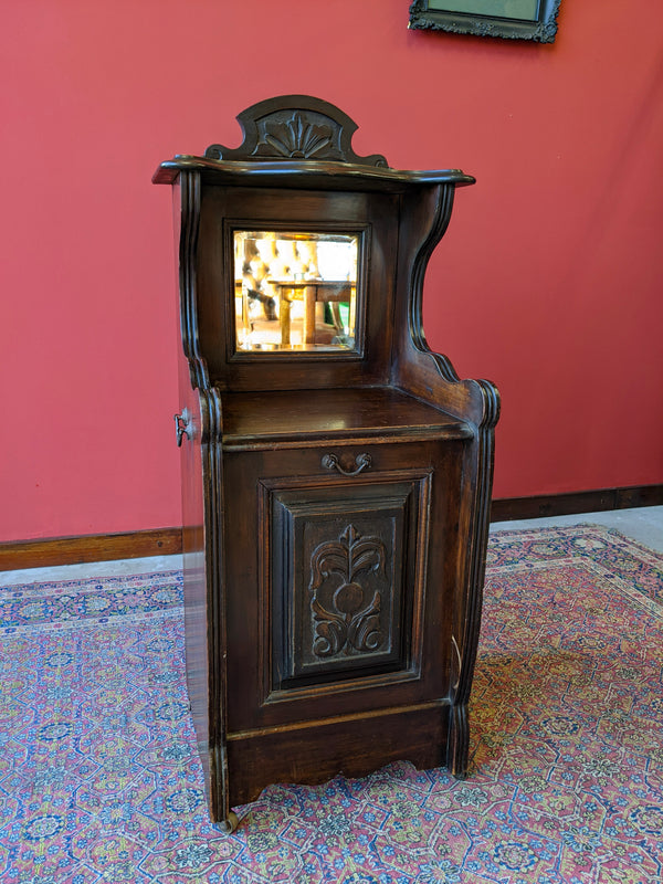 Victorian Mahogany Fall Front Coal Purdonium